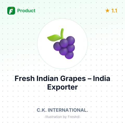 Fresh Indian Grapes – summary card, no photo uploaded yet
