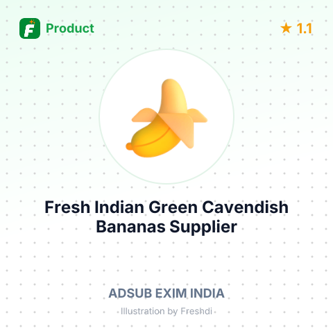 Fresh Indian Green Cavendish Bananas – summary card, no photo uploaded yet