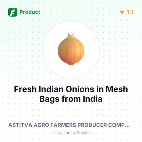 Fresh Indian Onions in Mesh Bags – summary card, no photo uploaded yet