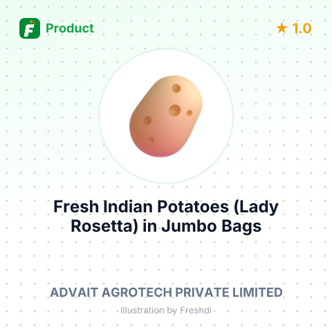 Fresh Indian Potatoes (Lady Rosetta) in Jumbo Bags – summary card, no photo uploaded yet