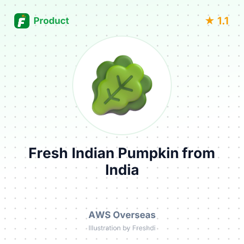 Fresh Indian Pumpkin – summary card, no photo uploaded yet