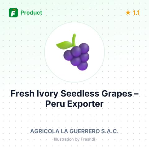 Fresh Ivory Seedless Grapes – summary card, no photo uploaded yet