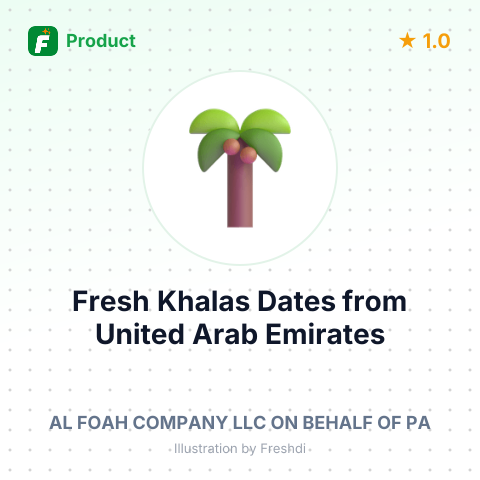 Fresh Khalas Dates – summary card, no photo uploaded yet