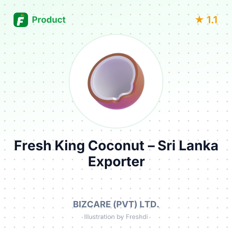 Fresh King Coconut – summary card, no photo uploaded yet