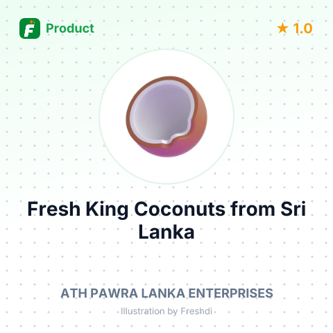 Fresh King Coconuts – summary card, no photo uploaded yet
