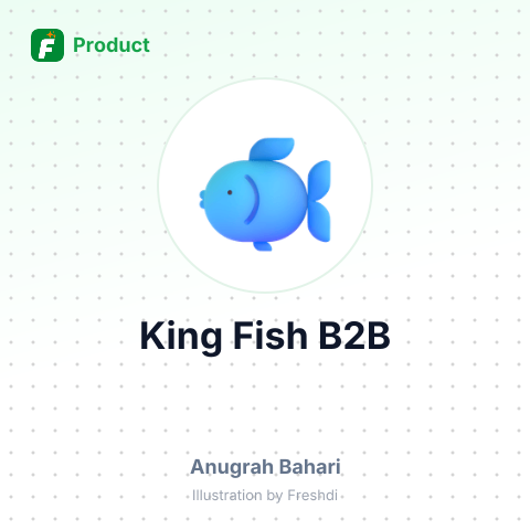 Fresh King Fish – summary card, no photo uploaded yet