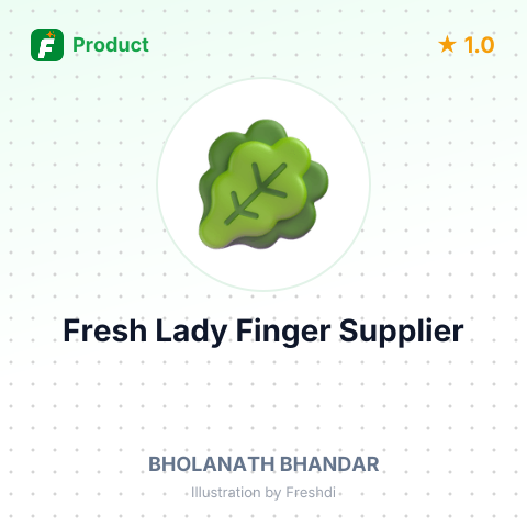 Fresh Lady Finger (Okra) – summary card, no photo uploaded yet