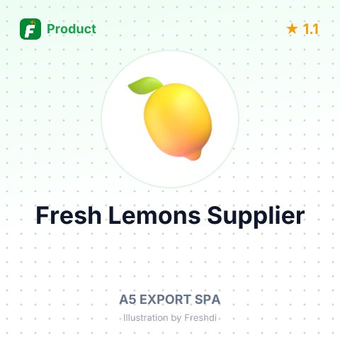 Fresh Lemons – product summary card, no photo uploaded yet