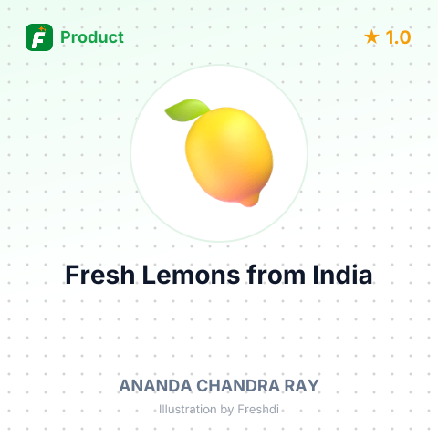 Fresh Lemons – product summary card, no photo uploaded yet