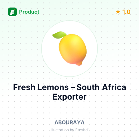 Fresh Lemons – product summary card, no photo uploaded yet