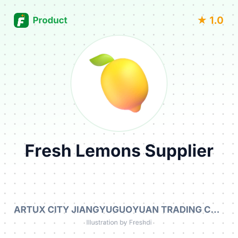 Fresh Lemons – product summary card, no photo uploaded yet