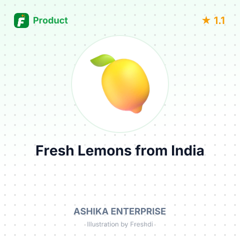 Fresh Lemons – product summary card, no photo uploaded yet