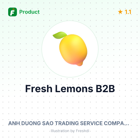 Fresh Lemons – product summary card, no photo uploaded yet