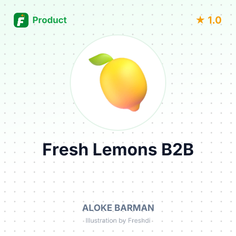 Fresh Lemons – product summary card, no photo uploaded yet