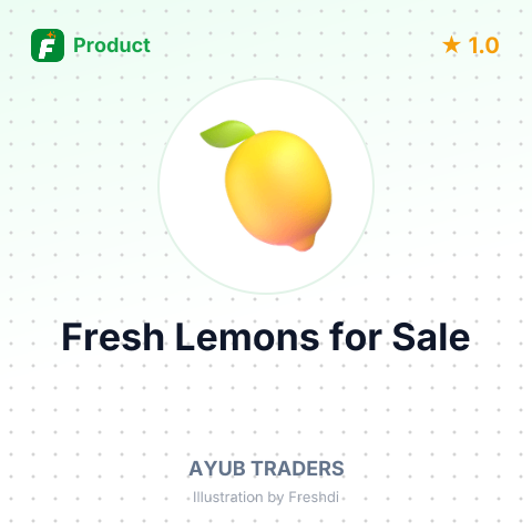 Fresh Lemons – product summary card, no photo uploaded yet