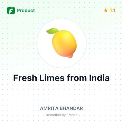 Fresh Limes – summary card, no photo uploaded yet