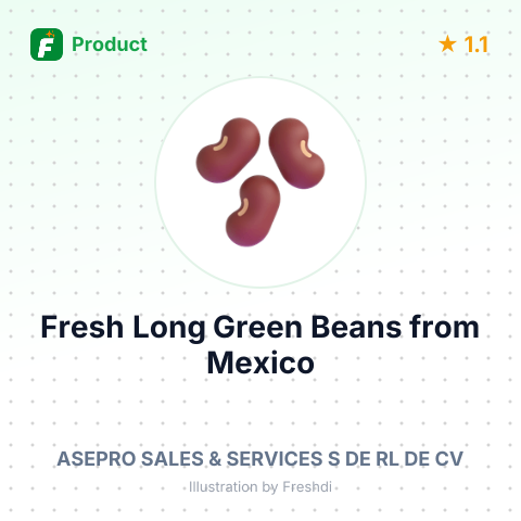 Fresh Long Green Beans – summary card, no photo uploaded yet