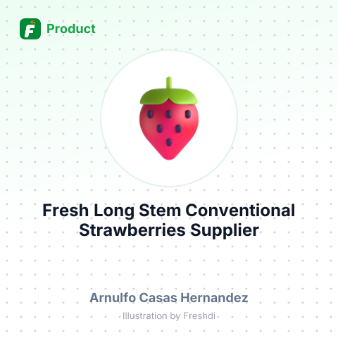 Fresh Long Stem Conventional Strawberries – summary card, no photo uploaded yet