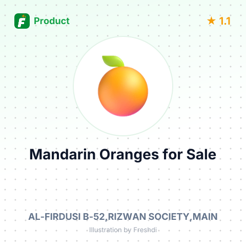 Fresh Mandarin Oranges – summary card, no photo uploaded yet