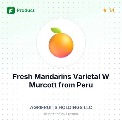 Fresh Mandarins Varietal W Murcott – summary card, no photo uploaded yet