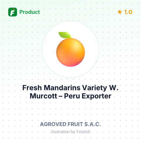Fresh Mandarins, Variety W. Murcott – summary card, no photo uploaded yet