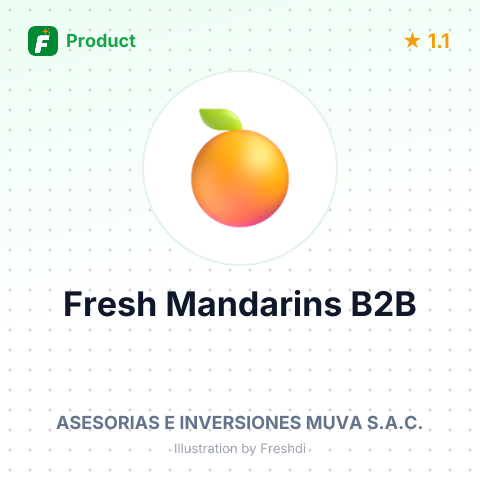 Fresh Mandarins from Peru – summary card, no photo uploaded yet