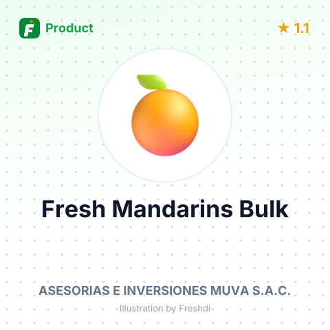 Fresh Mandarins from Peru – summary card, no photo uploaded yet