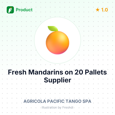 Fresh Mandarins on 20 Pallets – summary card, no photo uploaded yet