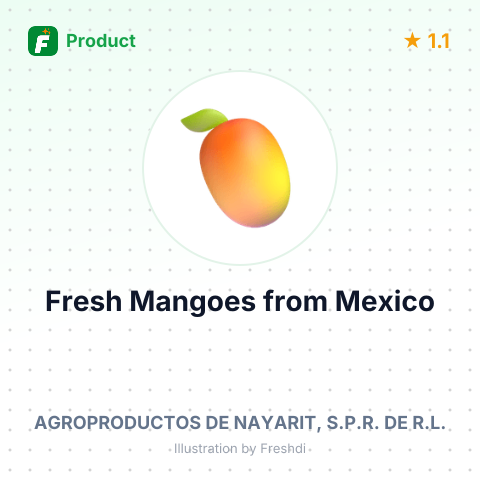 Fresh Mangoes – product summary card, no photo uploaded yet