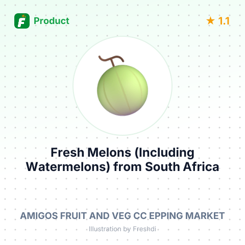 Fresh Melons (Including Watermelons) – summary card, no photo uploaded yet