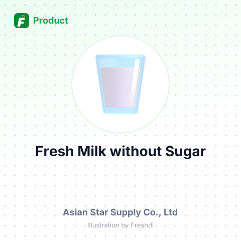 Fresh Milk without Sugar – summary card, no photo uploaded yet