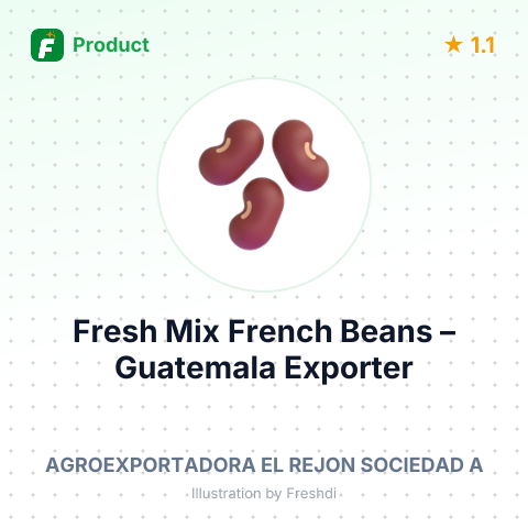 Fresh Mix French Beans (Yellow Beans) – summary card, no photo uploaded yet