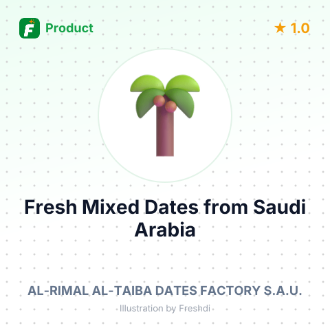 Fresh Mixed Dates – summary card, no photo uploaded yet