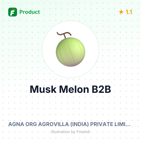 Fresh Musk Melons – summary card, no photo uploaded yet