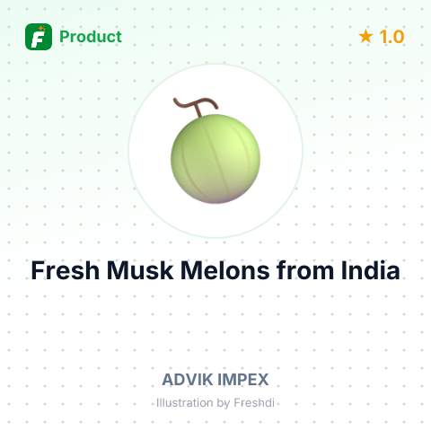 Fresh Musk Melons – summary card, no photo uploaded yet