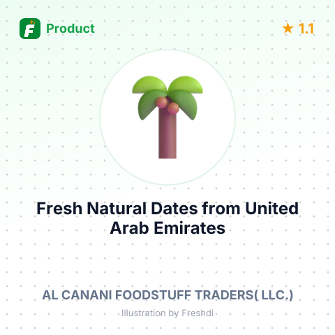 Fresh Natural Dates – summary card, no photo uploaded yet