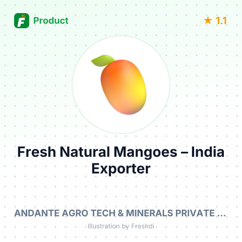 Fresh Natural Mangoes – summary card, no photo uploaded yet