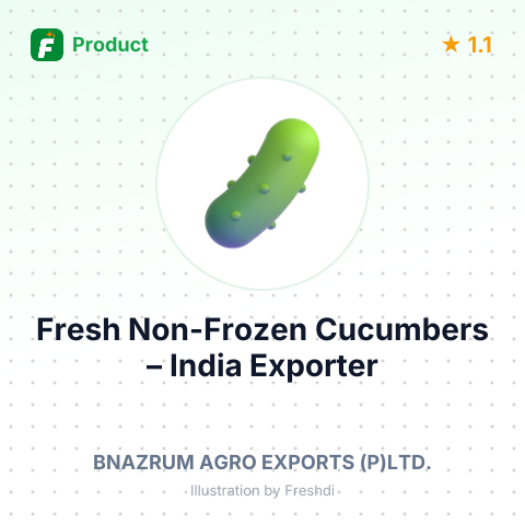 Fresh Non-Frozen Cucumbers – summary card, no photo uploaded yet