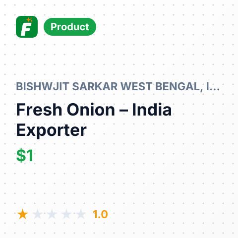 Fresh Onion – summary card, no photo uploaded yet