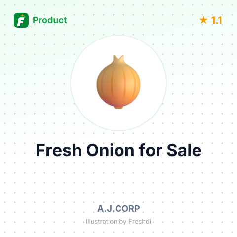 Fresh Onion – summary card, no photo uploaded yet