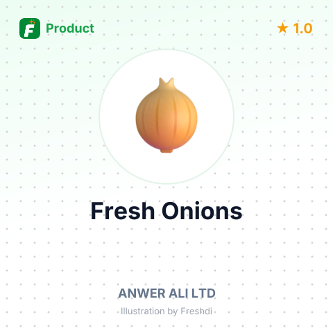 Fresh Onions – summary card, no photo uploaded yet