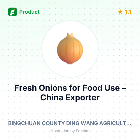 Fresh Onions for Food Use – product summary card, no photo uploaded yet