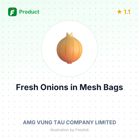 Fresh Onions in Mesh Bags – summary card, no photo uploaded yet