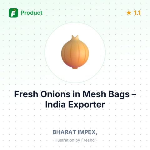 Fresh Onions in Mesh Bags – summary card, no photo uploaded yet