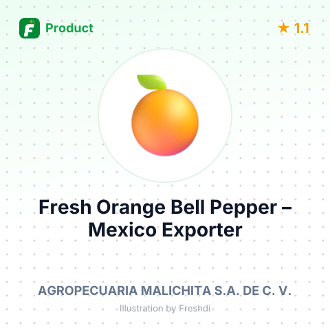 Fresh Orange Bell Pepper – product summary card, no photo uploaded yet