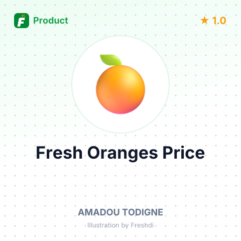Fresh Oranges – summary card, no photo uploaded yet