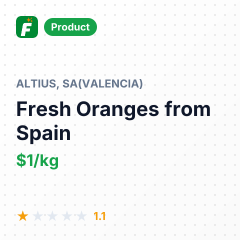 Fresh Oranges – summary card, no photo uploaded yet