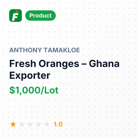Fresh Oranges – summary card, no photo uploaded yet