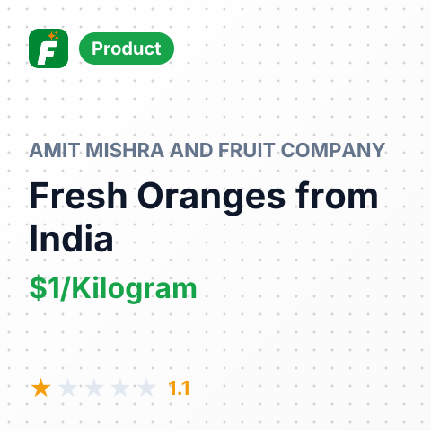 Fresh Oranges – summary card, no photo uploaded yet