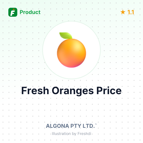 Fresh Oranges Size 40 – summary card, no photo uploaded yet